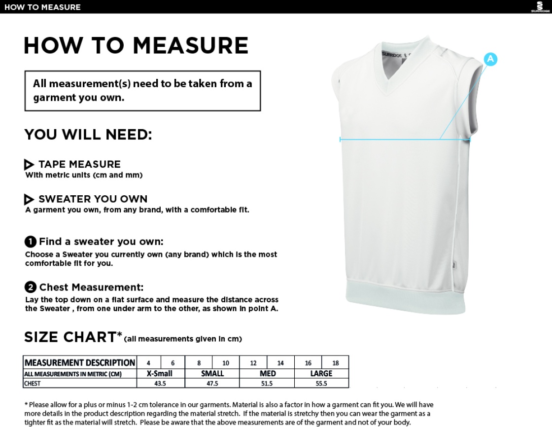 KETTERINGHAM HALL CC BLAST SLEEVELESS WOMENS SWEATER-Ivory - Size Guide