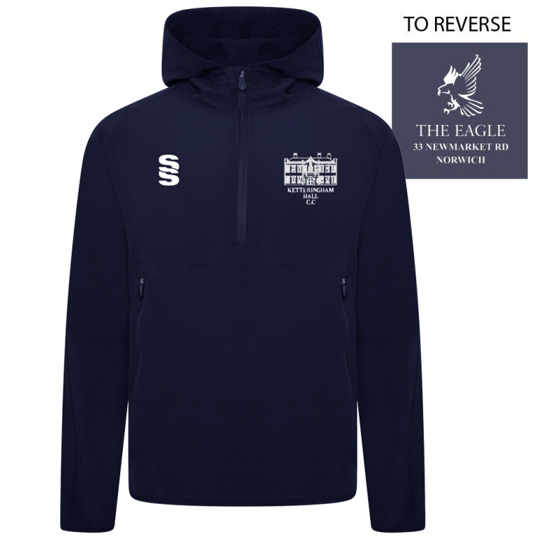 ketteringham hall cc Dual Elite 1/4 Zip Hoody / Rain Jacket : Navy