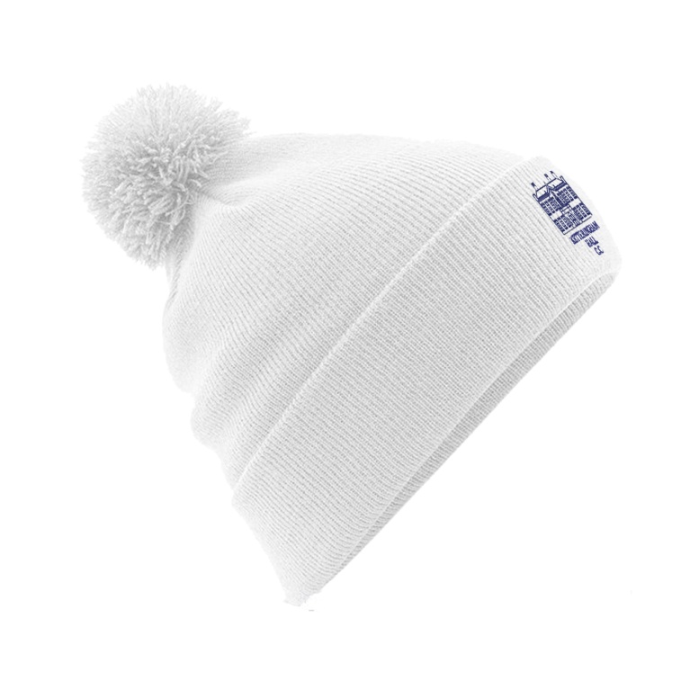 KETTERINGHAM HALL CC Original Pom Pom Beanie : White